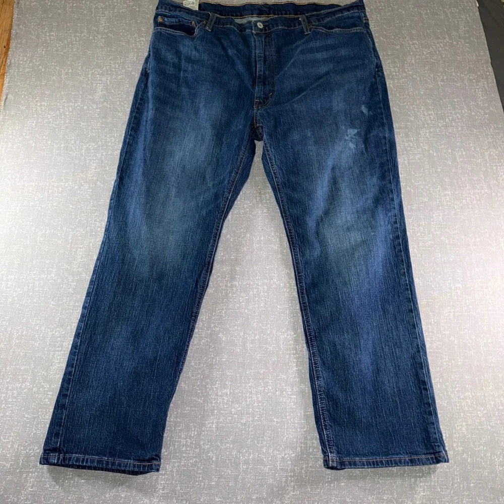 Levi's 541 Athletic Taper Mens Jeans 42x30 Blue Stretch Americano Denim Classic